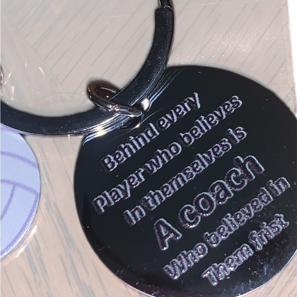 Thanks Coach Silver Key Holder - Picture 2 of 3